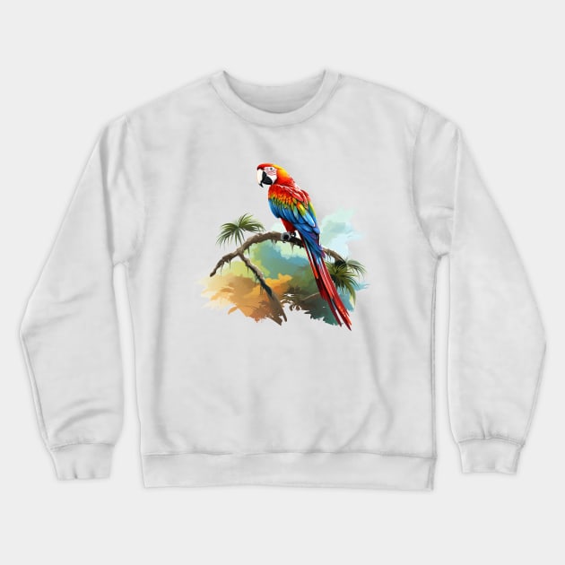 Macaw Lover Crewneck Sweatshirt by zooleisurelife